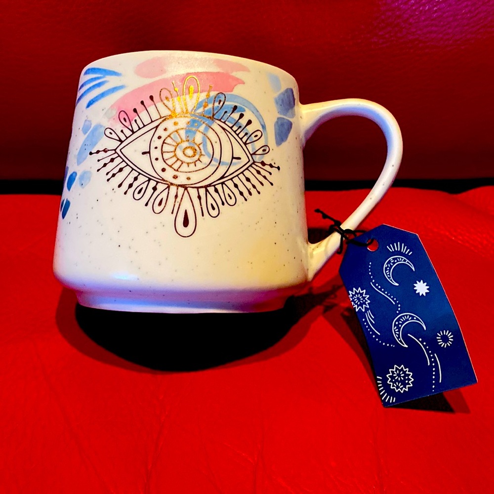 Evil Eye 🧿 Large Porcelain Coffee Mug New With Tags